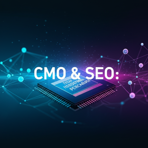 Generate an eye-catching, high-quality featured image prompt for a blog post about: CMO & SEO: Tetap